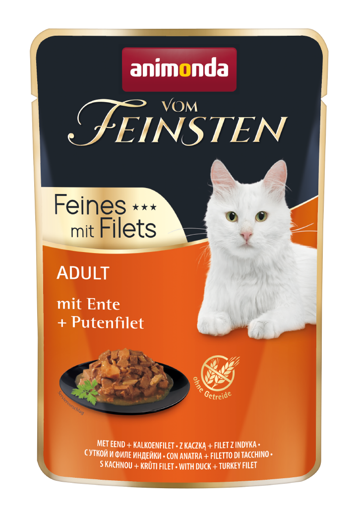 animonda Katzen-Nassfutter Filet Ente+Putenfilet
